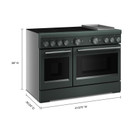 Kitchenaid® 48-Inch 6-Element Induction Freestanding Commercial-Style Range with Griddle KFID948SJP