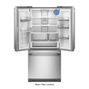 Kitchenaid® 20 cu. Ft. 30-Inch Width Standard Depth French Door Refrigerator with PrintShield® Finish and Interior Dispense KRFF330SPS