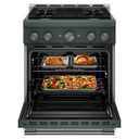 KitchenAid® 30-Inch 4 Burner Commercial-Style Gas Range with No Preheat Air Fry Mode KFGS930SJP