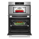 Kitchenaid® 30-inch Smart Electric Combo Wall Oven with Intelligent Cooking Camera - PrintShield™ Finish KOEC930SPS