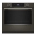 Kitchenaid® 30-inch Smart Electric Single Wall Oven with Intelligent Cooking Camera - Black Ore KOES930SBE