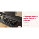 Kitchenaid® Gas-on-Metal Cooktop with an Integrated Wok Grate and CookShield™ Finish KCGK530SJP