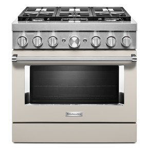 KitchenAid® 36'' Smart Commercial-Style Dual Fuel Range with 6 Burners KFDC506JMH