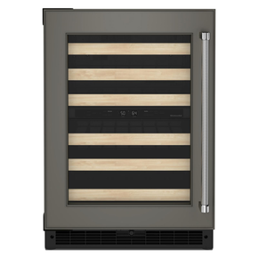 Kitchenaid® 24 Panel-Ready Undercounter Wine Cellar with Wood-Front Racks KUWL214KPA