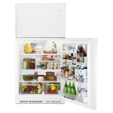 Whirlpool® 33" Wide Top-Freezer Refrigerator with Optional EZ Connect Icemaker Kit WRT541SZDW
