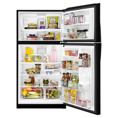 Whirlpool® 33" Wide Top-Freezer Refrigerator with Optional EZ Connect Icemaker Kit WRT541SZDB