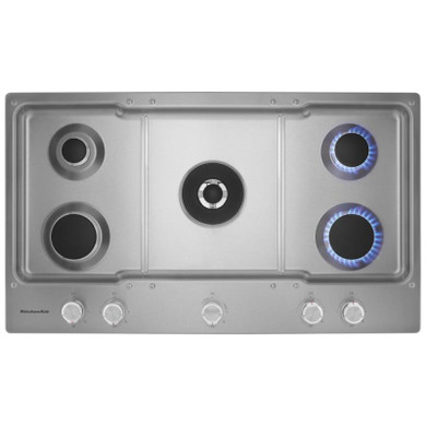 Kitchenaid® 36" 5-Burner Gas Cooktop KCGS556ESS