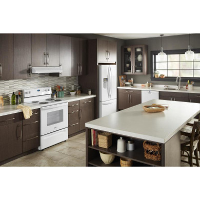 4.8 cu. ft. Whirlpool® electric range with Keep Warm setting YWFC315S0JW