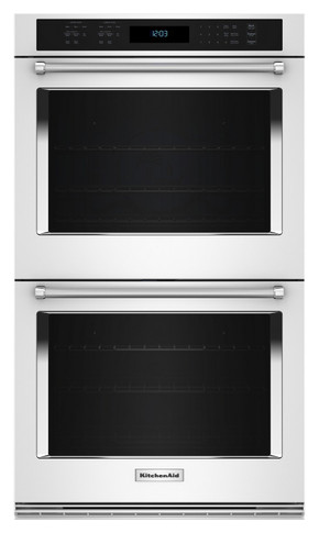 KitchenAid® 30" Double Wall Oven with Air Fry Mode KOED530PWH