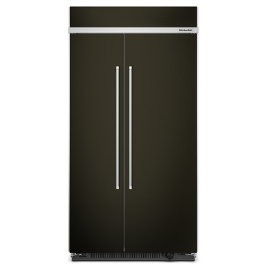 Kitchenaid® 25.5 Cu Ft. 42 Built-In Side-by-Side Refrigerator with PrintShield™ Finish KBSN702MBS