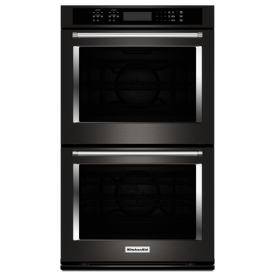 Kitchenaid® 30" Double Wall Oven with Even-Heat™ True Convection KODE500EBS