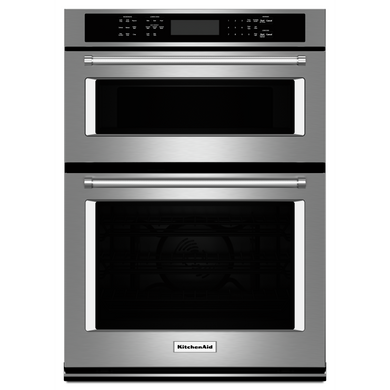 Kitchenaid® 27" Combination Wall Oven with Even-Heat™ True Convection (lower oven) KOCE507ESS