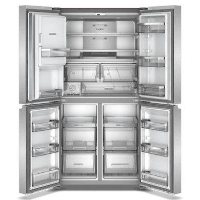 Whirlpool® 36-Inch Counter Depth 4 Door Refrigerator with Ice Maker in Door WRQC7836RZ