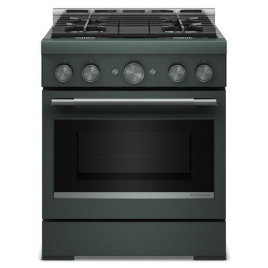 KitchenAid® 30-Inch 4 Burner Commercial-Style Gas Range with No Preheat Air Fry Mode KFGS930SJP