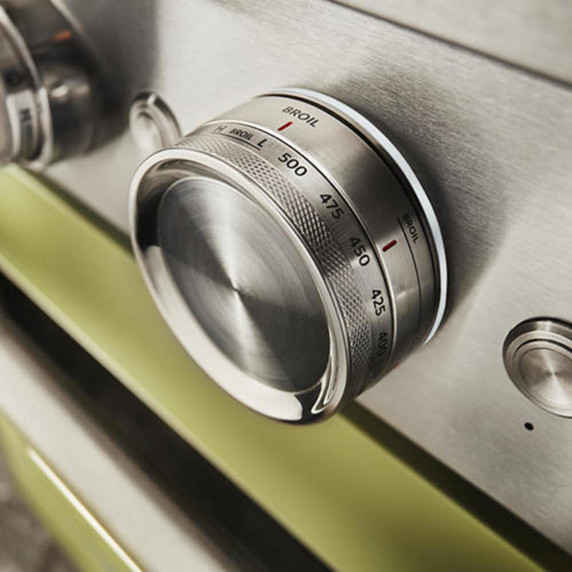 KitchenAid® 30'' Smart Commercial-Style Dual Fuel Range with 4 Burners KFDC500JAV