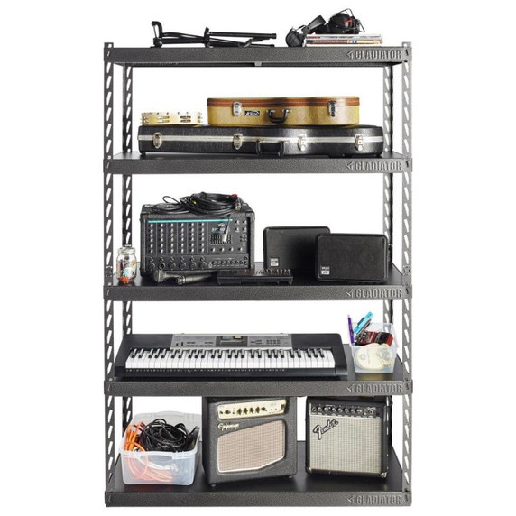 Gladiator® 48" (121.9 cm) Wide EZ Connect Rack with Five 18" (45.7 cm) Deep Shelves YGRK485TGG