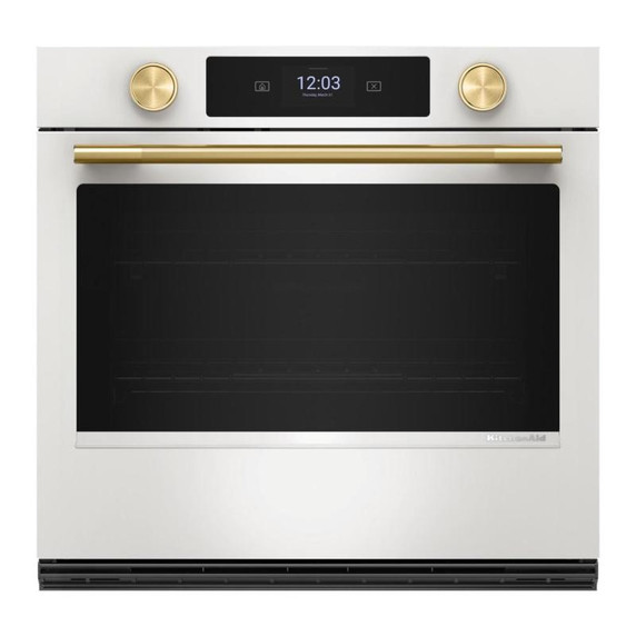 Kitchenaid® 30-inch Smart Electric Single Wall Oven with Assisted Cooking Modes KOES730SPL