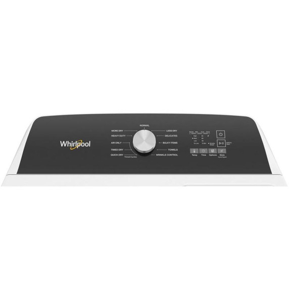 Whirlpool® 7.0 Cu. Ft. Top Load Gas Moisture Sensing Dryer WGD5010LW