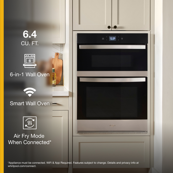 Whirlpool® 6.4 Total Cu. Ft. Combo Wall Oven with Air Fry When Connected* WOEC5030LZ