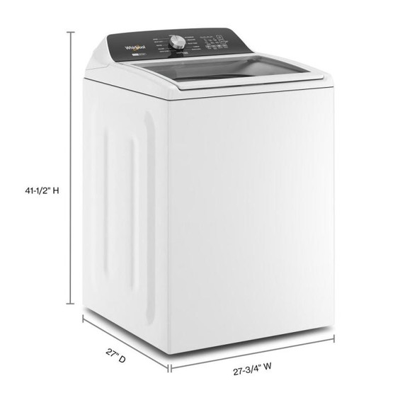 Whirlpool® 5.4 - 5.5 Cu. Ft. I.E.C. Capacity Top Load Washer with Removable Agitator WTW5057LW