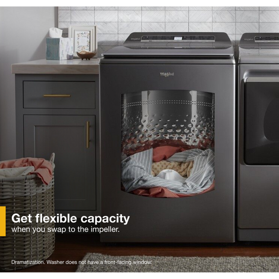 Whirlpool® 6.0 - 5.3 cu. ft. Top Load Washer with 2 in 1 Removable Agitator. WTW8127LC