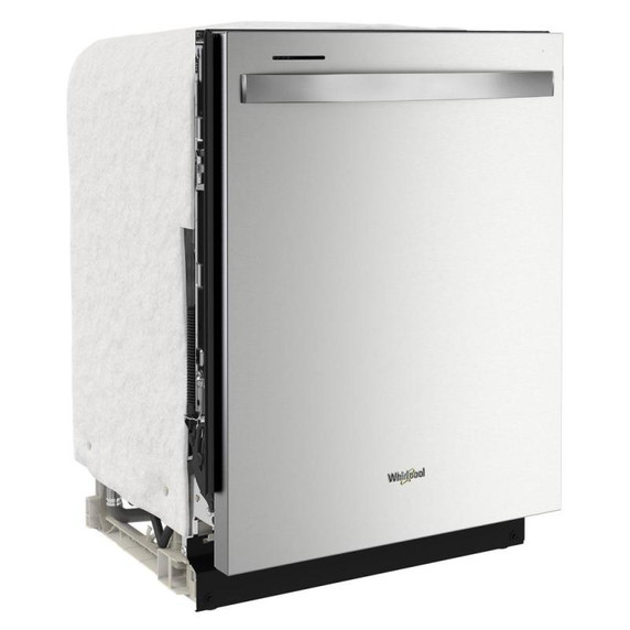 Whirlpool® 24” Stainless Steel Dishwasher with AI Intelligent Wash and Tall Top Rack WDT740SALZ