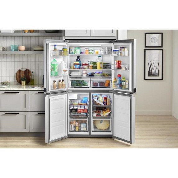 Whirlpool® 36-inch Wide Counter Depth 4 Door Refrigerator - 19.4 cu. ft. WRQA59CNKZ