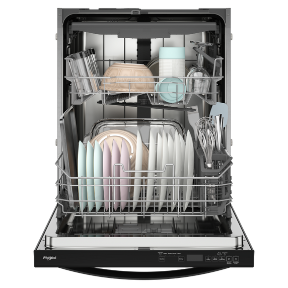 Whirlpool® 44 dBA ADA Compliant Dishwasher Flush with Cabinets with 3rd Rack WDT550SAPB