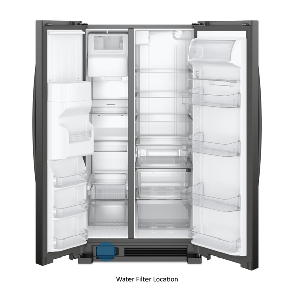 Whirlpool® 36-inch Wide Side-by-Side Refrigerator - 25 cu. ft. WRS325SDHB