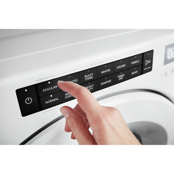 Whirlpool® 7.4 cu.ft Front Load Electric Dryer with Intiutitive Touch Controls, Advanced Moisture Sensing YWED5620HW