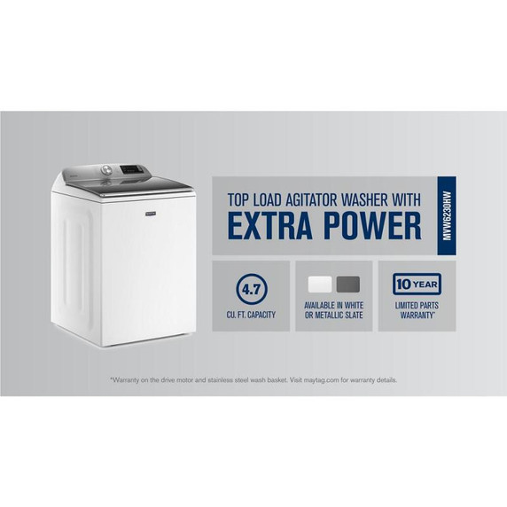Maytag® Smart Top Load Washer with Extra Power Button - 5.4cuft MVW6230HW