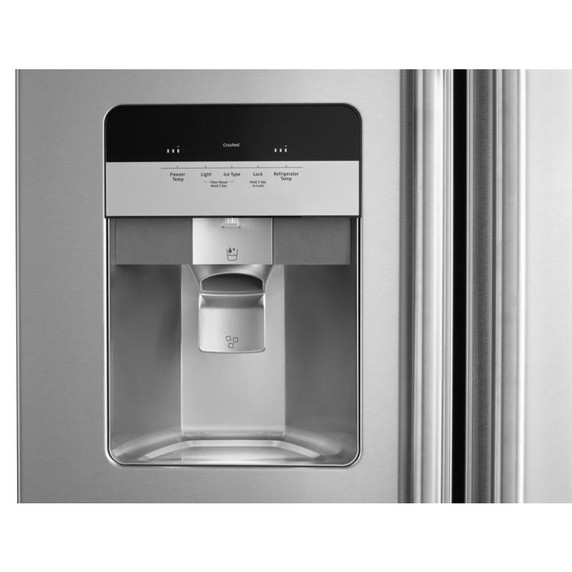 Maytag® 36-Inch Wide Side-by-Side Refrigerator with Exterior Ice and Water Dispenser - 25 Cu. Ft. MSS25C4MGZ Maytag® 36-Inch Wide Side-by-Side Refrigerator with Exterior Ice and Water Dispenser - 25 Cu. Ft. MSS25C4MGZ