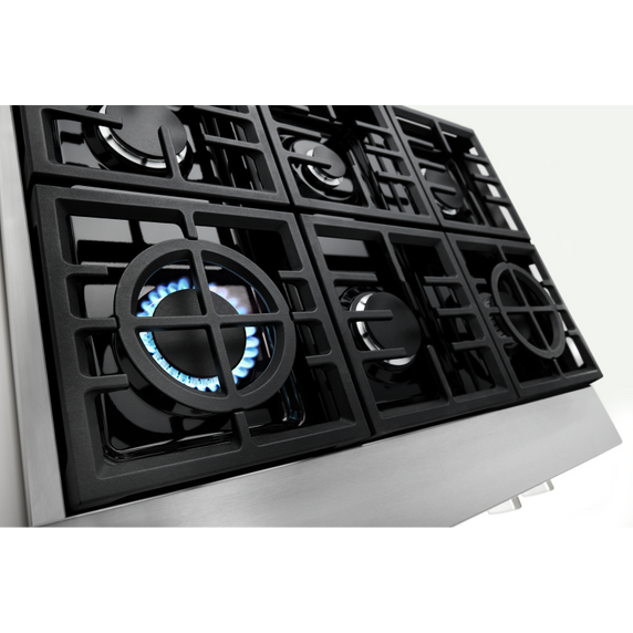 KitchenAid® 36'' 6-Burner Commercial-Style Gas Rangetop KCGC506JSS