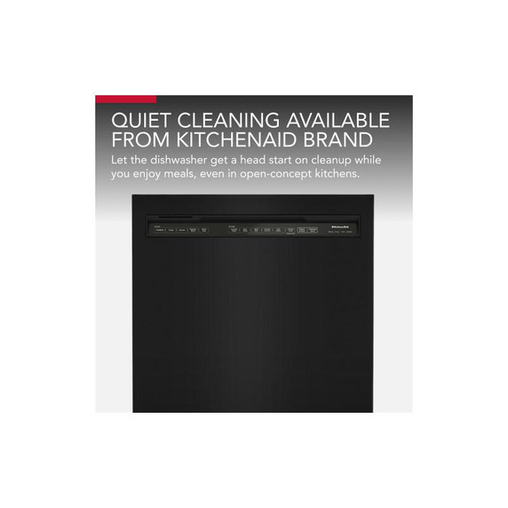 KitchenAid® 39 dBA Dishwasher with Third Level Utensil Rack KDFE204KBL