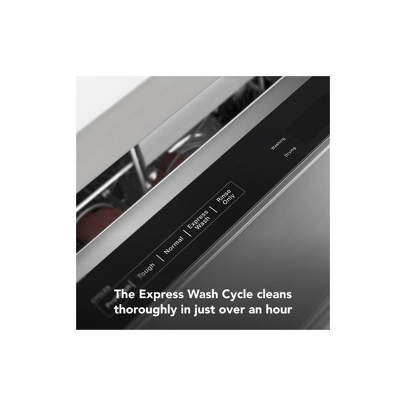 Kitchenaid® 44 dBA Dishwasher with 360° Max Jets™ Third Rack and LED Interior Lighting KDTM804KPS