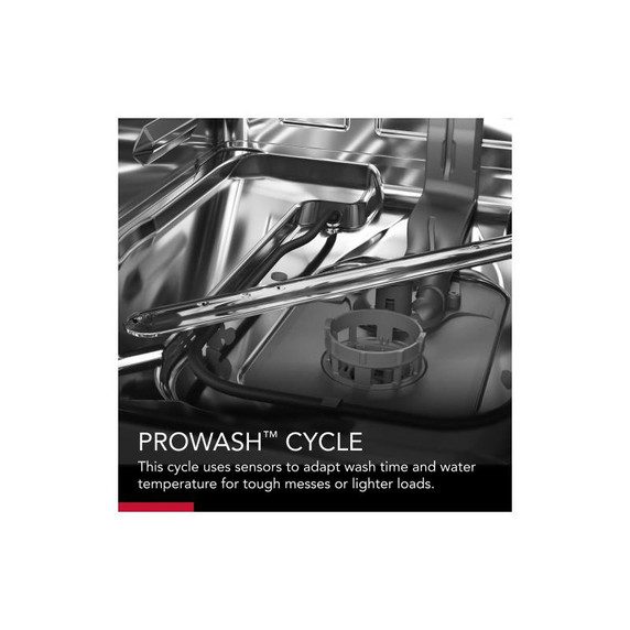 Kitchenaid® 39 dBA Dishwasher with Third Level Utensil Rack KDTE204KBL