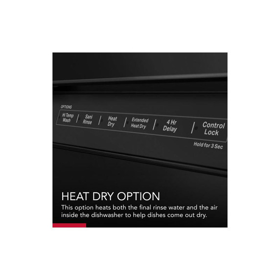 Kitchenaid® 39 dBA Dishwasher in PrintShield™ Finish with Third Level Utensil Rack KDFE204KBS Kitchenaid® 39 dBA Dishwasher in PrintShield™ Finish with Third Level Utensil Rack KDFE204KBS