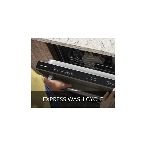 Kitchenaid® 44 dBA Dishwasher in PrintShield™ Finish with 360° Max Jets™ Third Rack KDTM404KBS