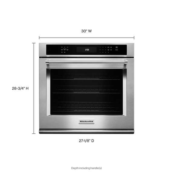 Kitchenaid® 30 Single Wall Oven with Even-Heat™ True Convection KOSE500ESS