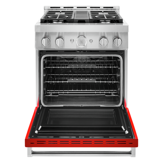 KitchenAid® 30'' Smart Commercial-Style Gas Range with 4 Burners KFGC500JPA