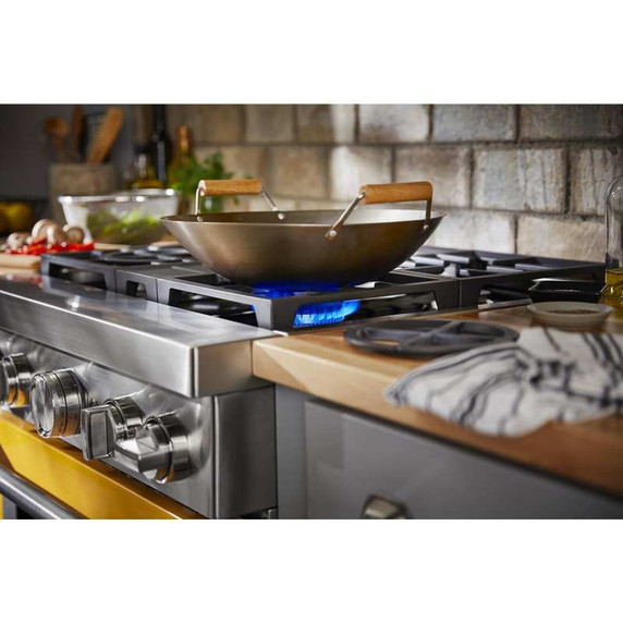 KitchenAid® 30'' Smart Commercial-Style Dual Fuel Range with 4 Burners KFDC500JYP