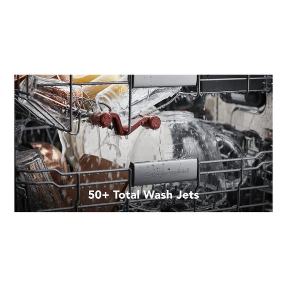 Kitchenaid® 44 dBA Dishwasher in PrintShield™ Finish with 360° Max Jets™ Third Rack KDTM604KBS Kitchenaid® 44 dBA Dishwasher in PrintShield™ Finish with 360° Max Jets™ Third Rack KDTM604KBS