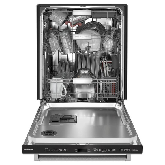 Kitchenaid® 44 dBA Dishwasher in PrintShield™ Finish with 360° Max Jets™ Third Rack KDTM604KBS
