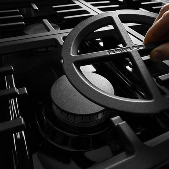 KitchenAid® 48'' 6-Burner Commercial-Style Gas Rangetop with Griddle KCGC558JSS