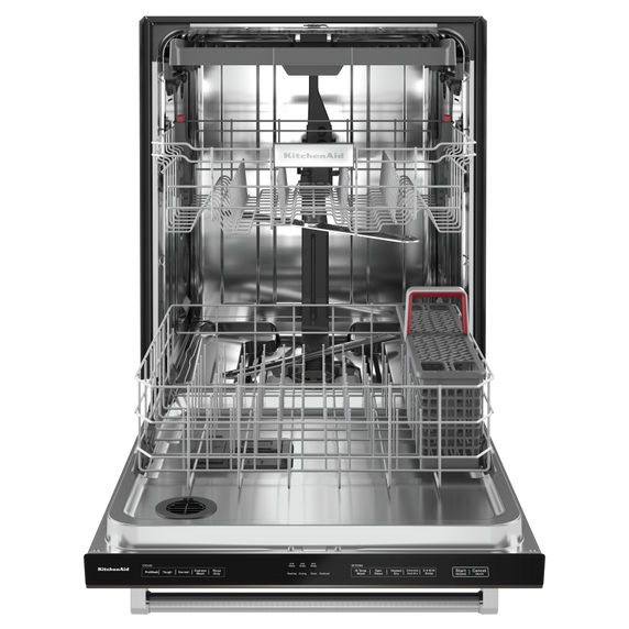 Kitchenaid® 39 dBA Dishwasher in PrintShield™ Finish with Third Level Utensil Rack KDTE204KBS