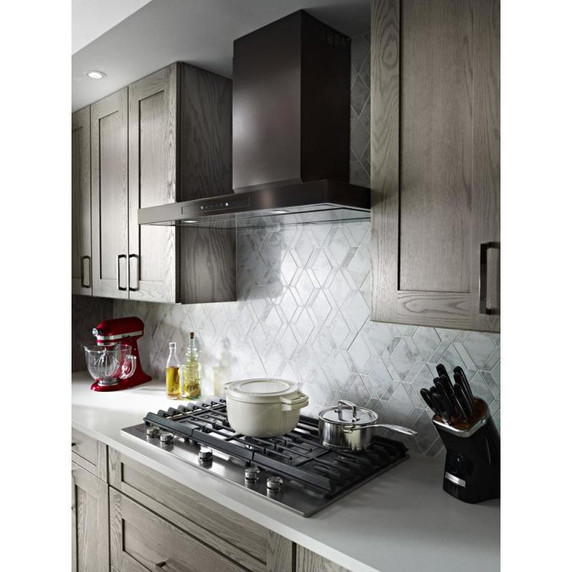 Kitchenaid® 36" 5-Burner Gas Cooktop with Griddle KCGS956ESS