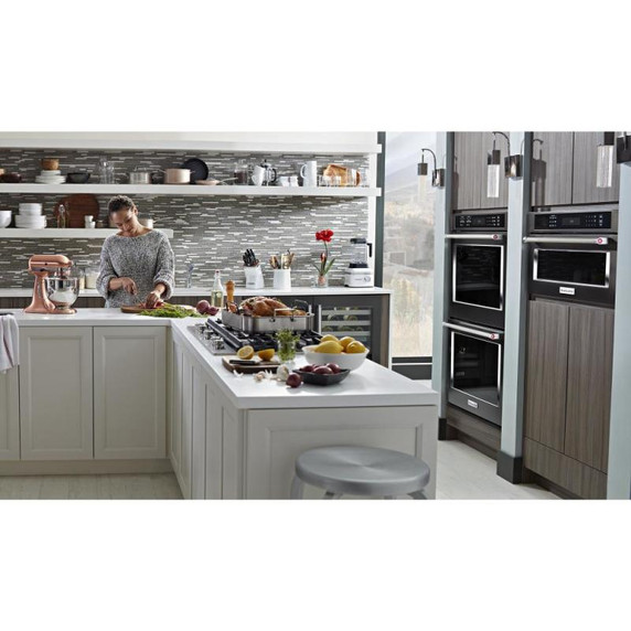 Kitchenaid® 36" 5-Burner Gas Cooktop with Griddle KCGS956ESS