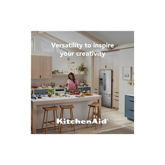 Kitchenaid® 26.8 Cu. Ft. Standard-Depth French Door Refrigerator with Exterior Ice and Water Dispenser KRFF577KPS Kitchenaid® 26.8 Cu. Ft. Standard-Depth French Door Refrigerator with Exterior Ice and Water Dispenser KRFF577KPS