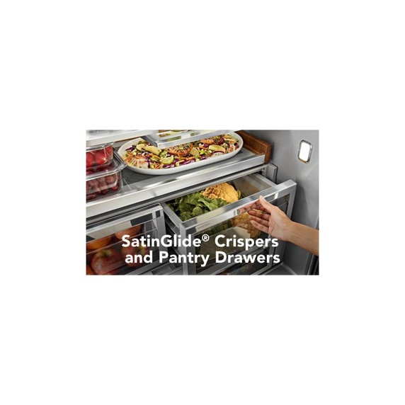 Kitchenaid® 26.8 Cu. Ft. Standard-Depth French Door Refrigerator with Exterior Ice and Water Dispenser KRFF577KPS Kitchenaid® 26.8 Cu. Ft. Standard-Depth French Door Refrigerator with Exterior Ice and Water Dispenser KRFF577KPS