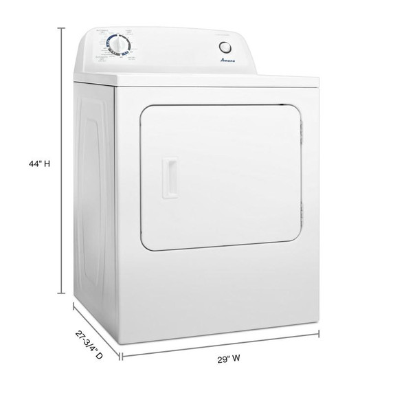 Amana® 6.5 cu. ft. Top-Load Electric Dryer with Automatic Dryness Control YNED4655EW